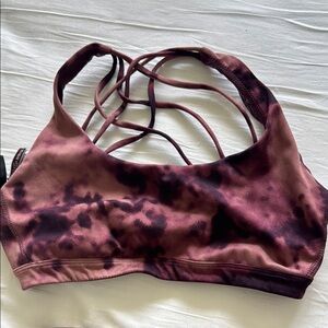 Victoria's Secret Purple and Black Strappy Sports Bra